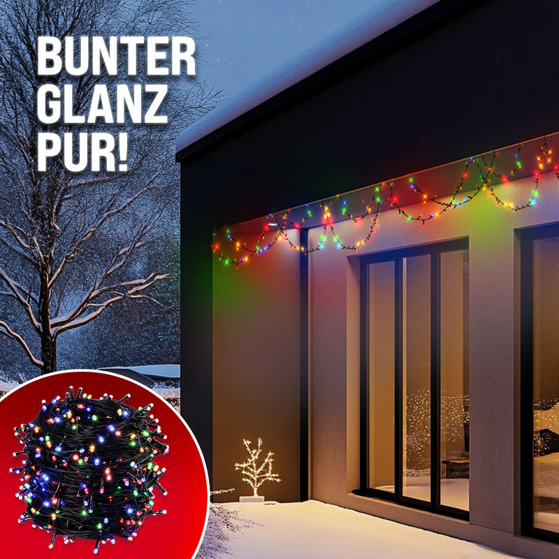 Monzana LED Weihnachts-Lichterkette Mehrfarbig 60 m mit IP44 Schutz - Bild 5