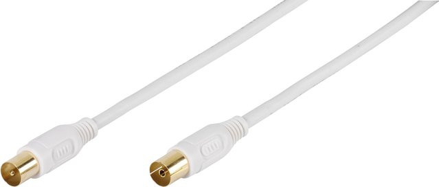 Vivanco TV und Radio Antennenkabel 90dB in Weiß, Länge: 10 m - Bild 1