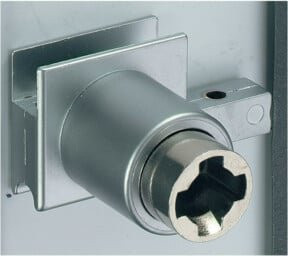 Hettich MB-Zylinderglastürschloss SlideLine 97 für 8-8mm Glas in Silber rechts/links - Bild 1