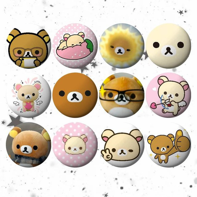 52TOYS Anstecknadeln Rilakkuma, Metall, Weichblech - Bild 1