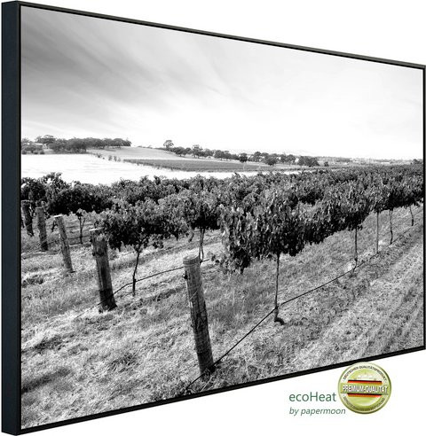 papermoon EcoHeat Infrarotheizung Landschaft Design in Schwarz und Weiss mit Matt-Effekt und App-Steuerung - Bild 1