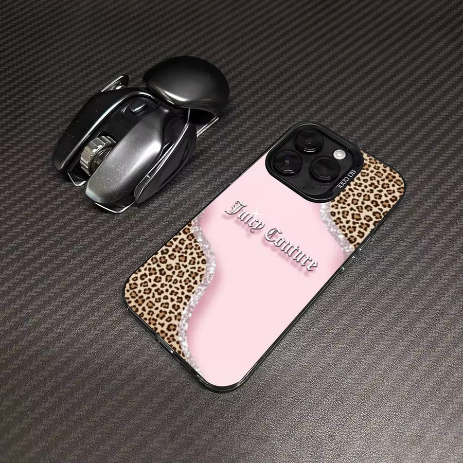 J-JuicysS Couture Handyhülle für iPhone 11 bis 17 Pro Max und Pro Plus in Silber und Pink - Bild 4