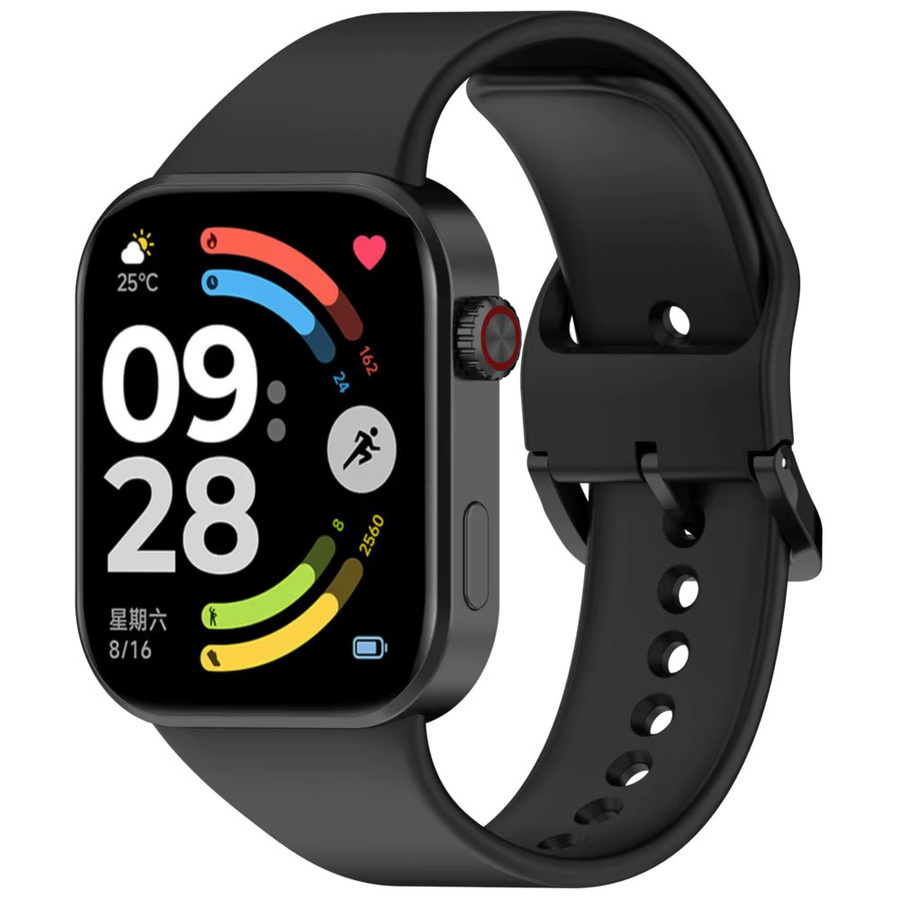 LCAPLE Uhrenarmband Silikon, Schwarz, Unisex - Bild 2