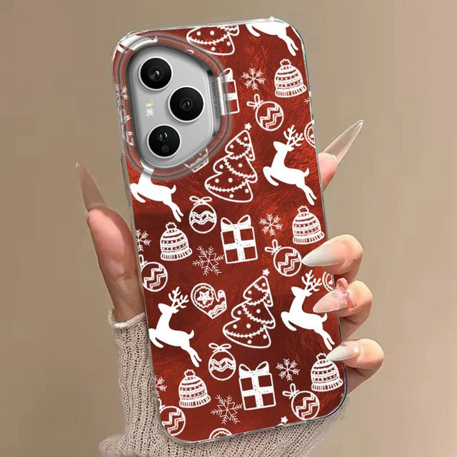 Honor Handyhülle Frohe Weihnachten Roter Elch Abdeckung für Honor 400 200 90 Smart Pro Magic 7 6 5 70 Lite X9a X9c X9b X8a X8b X6c X7b X7c X6b in Rot - Bild 1