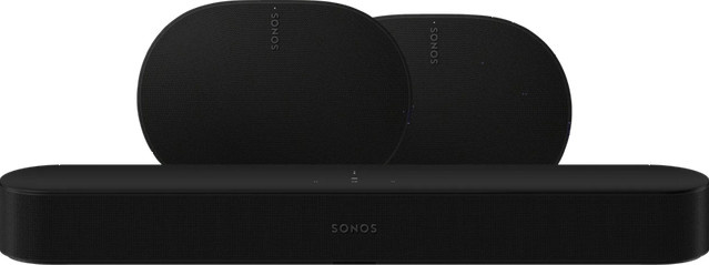 Sonos Soundbar Set: Beam Gen. 2 und 2x Era 300 in Schwarz mit Wi-Fi und Bluetooth - Bild 1