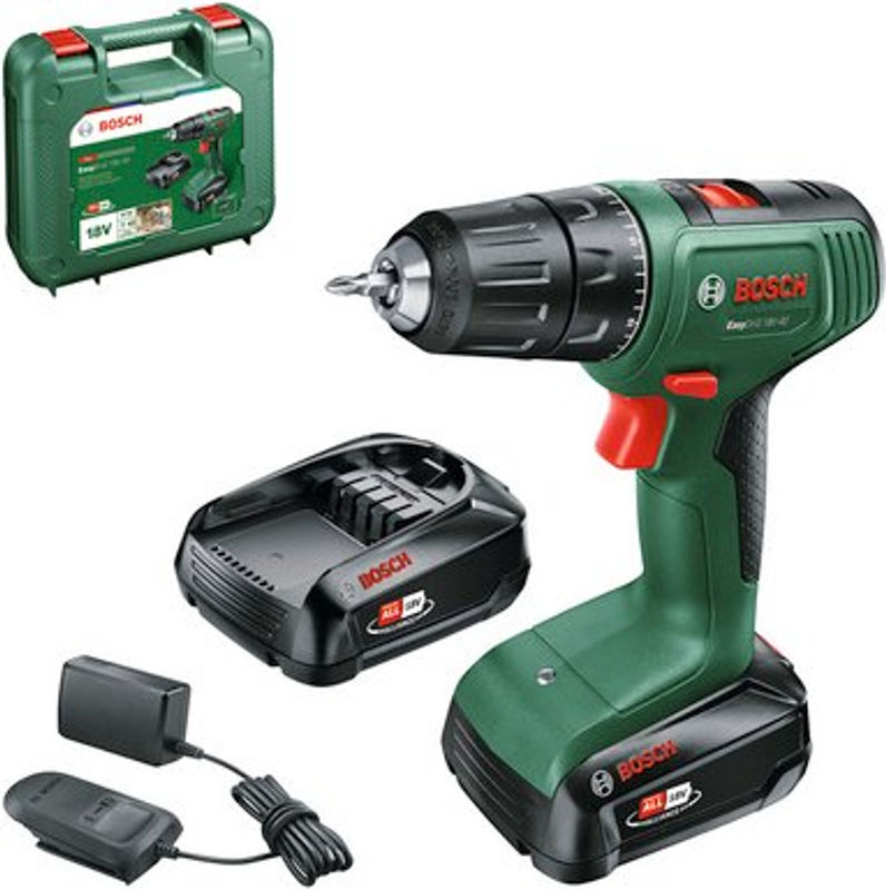 Bosch EasyDrill 18V-40 Akku-Bohrschrauber in Grün mit 2 Akkus (2 Ah) und Ladegerät - Bild 2