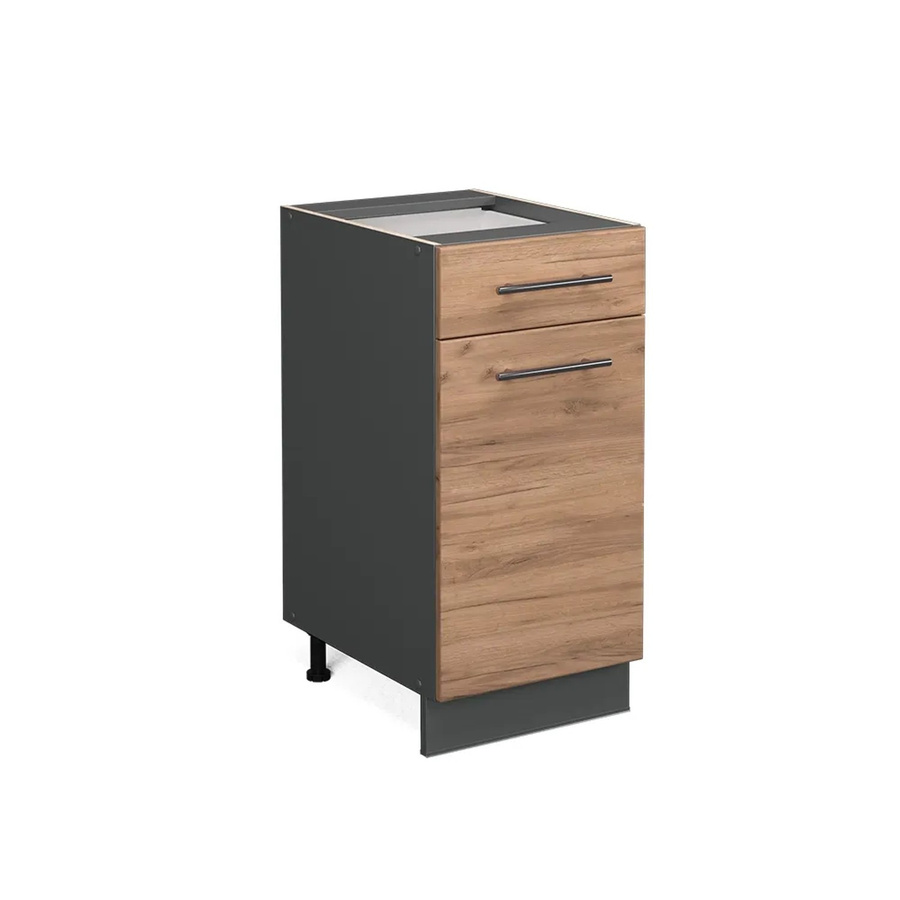 Vicco Küchenunterschrank Fame-Line Anthrazit Eiche mit Schublade und Drehtür Breite: 40 cm - Bild 2