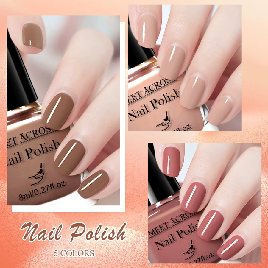 Meet Across Nagellack auf Wasserbasis, 5 Stück, 8 ml, glänzend, Unisex - Bild 5