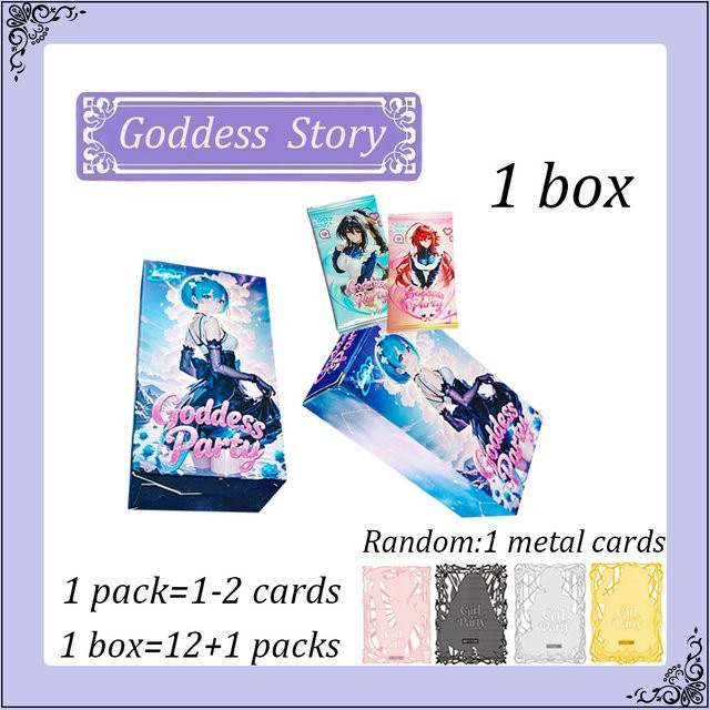 SoulCard Goddess Party Booster Box, Goddess Story Waifu CCG-Karten, Sammelbare Tauschkarten, Mädchen, ab 14 Jahre - Bild 1