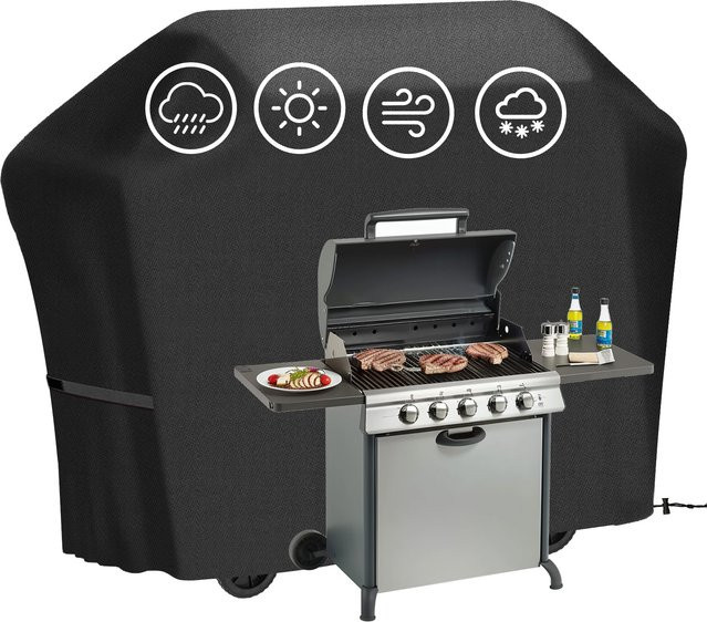 Weber BBQ-Abdeckung für Holzkohlegrills, Schwarz, B/T/H: 170 x 117 x 61 cm - Bild 1