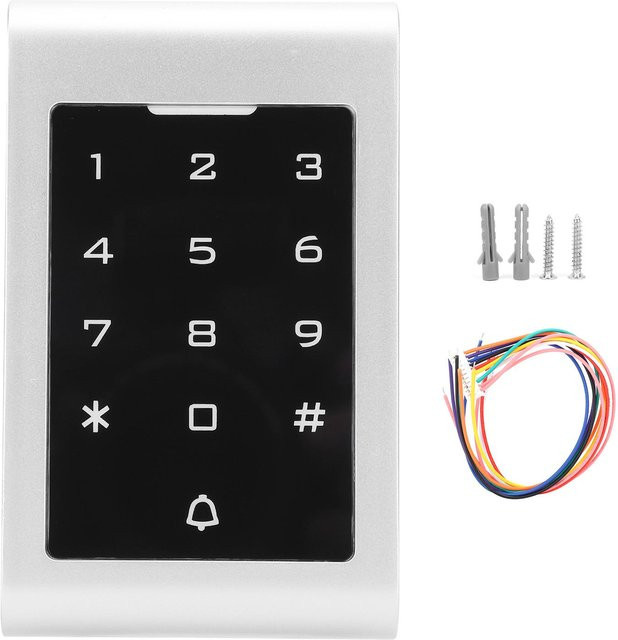 Neoglint Zutrittskontrollsystem Touch-Tastatur Türschloss mit 125KHz Kartenleser und Passwortfunktion, Wiegand 26/34, Farbe: Weiß, B/T/H: 116 x 76 x 22 mm - Bild 1