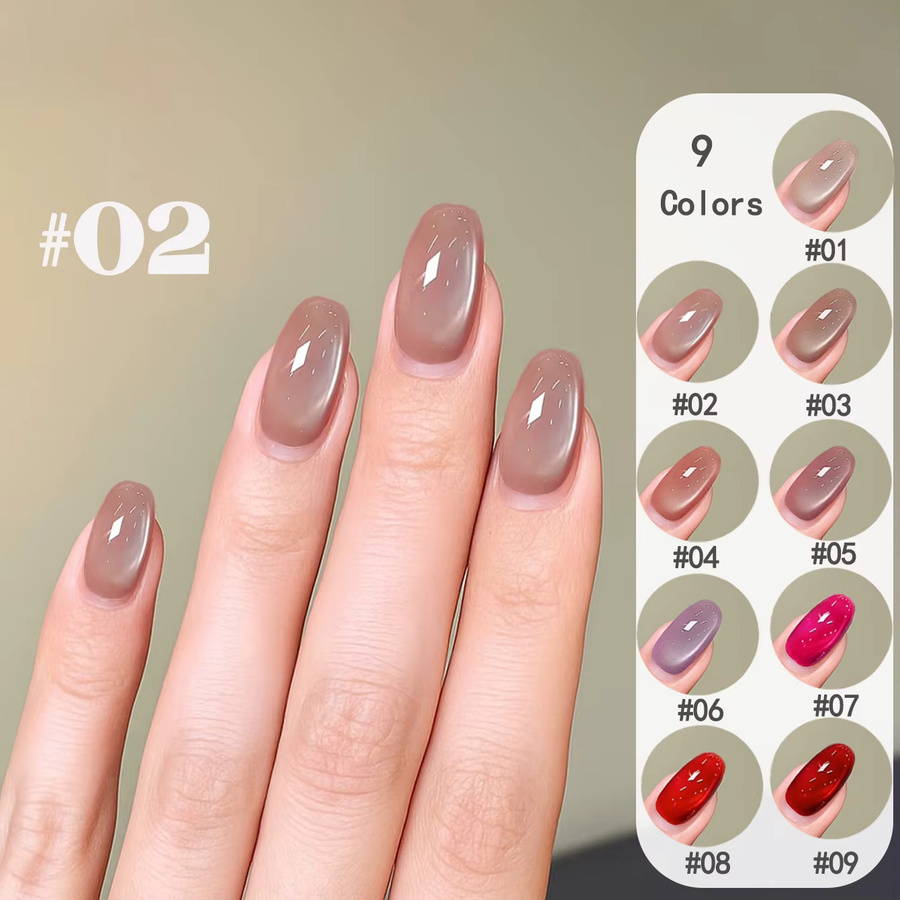 ZH Gel-Nagellack, Rot-Lila, Glänzend, Unisex - Bild 1
