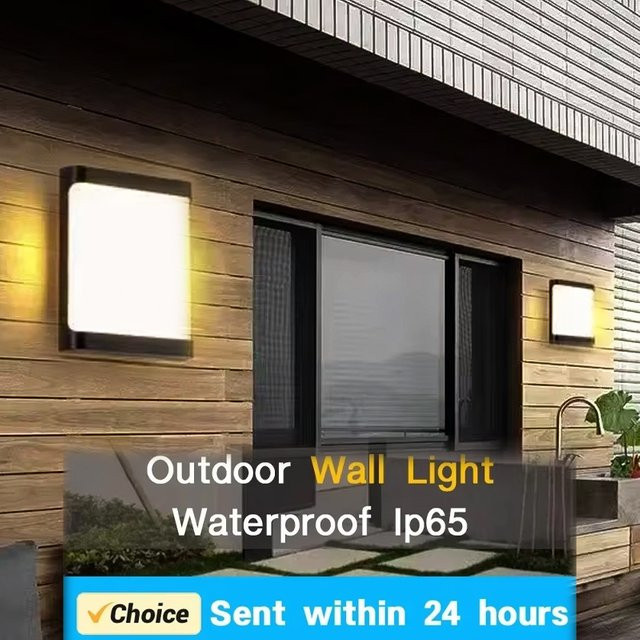 DAMIASMIL LED-Außenwandleuchte modern IP65 wasserdicht für Garten, Balkon und Eingangsbereich - Bild 1