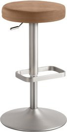 Mayer Sitzmöbel Barhocker 1200 höhenverstellbar aus Mikrofaser in Braun, Breite: 44 cm - Bild 1