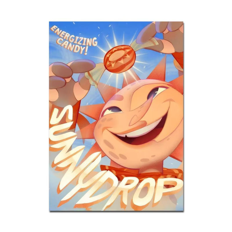 Anime Sundrop und Moondrop Wandaufkleber und Poster aus wasserfestem Papier, mehrfarbig, rechteckig - Bild 6