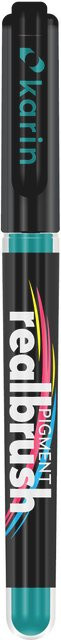 Karin Realbrush Pigment Marker Turquoise 3145U Professional Brush Marker in Turquoise - Bild 1