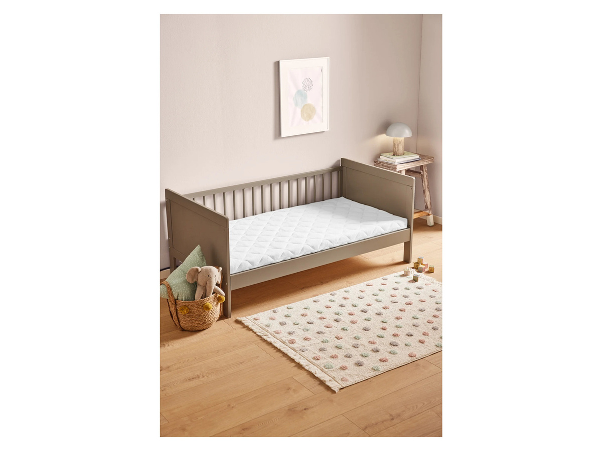LIVARNO HOME Baby- und Kleinkindermatratze aus Kaltschaum mit abnehmbarem Bezug in Weiß, B/T: 60 x 120 cm - Bild 1