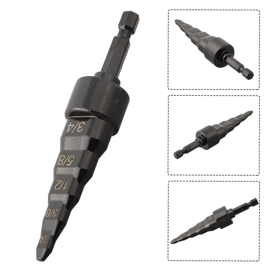 VIBRATITE 5-in-1 Kupferrohr-Expander aus Messing in Schwarz für Klimaanlagen und Bohrer mit Sechskantschaft - Bild 2