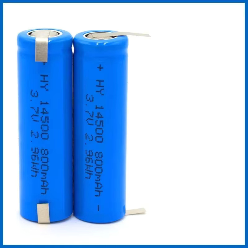 Robinella Akku AA ICR14500 Lithium-Ionen-Zelle, 3,7 V, 800 mAh, Blau - Bild 2