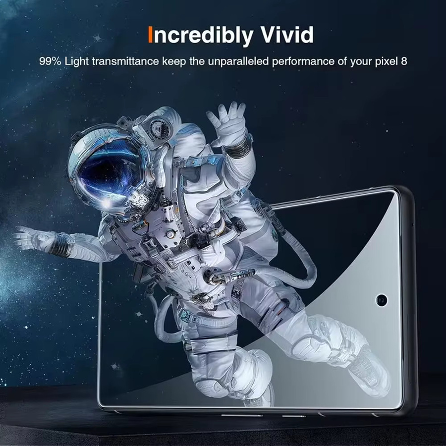 Kardeem Displayschutzfolie aus gehärtetem Glas für Google Pixel 10 Pro XL 10 Pro 9 Pro XL 9 Pro 9A 8A 7A 6A 9 8 7, transparent, 2-3 Stück - Bild 4