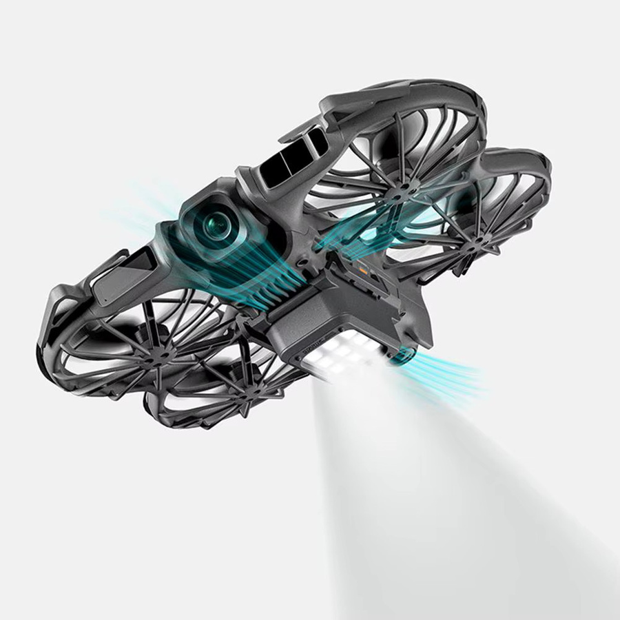 DJI NEO 2 Faltbares Landegestell mit LED-Blitzlichtern und Schnellverschluss in Schwarz oder Grau - Bild 2
