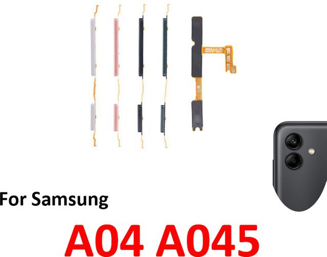 Samsung Galaxy A04 LTE A045 Reparaturset für Power- und Lautstärketasten mit internem Flexkabel in Weiß - Bild 1