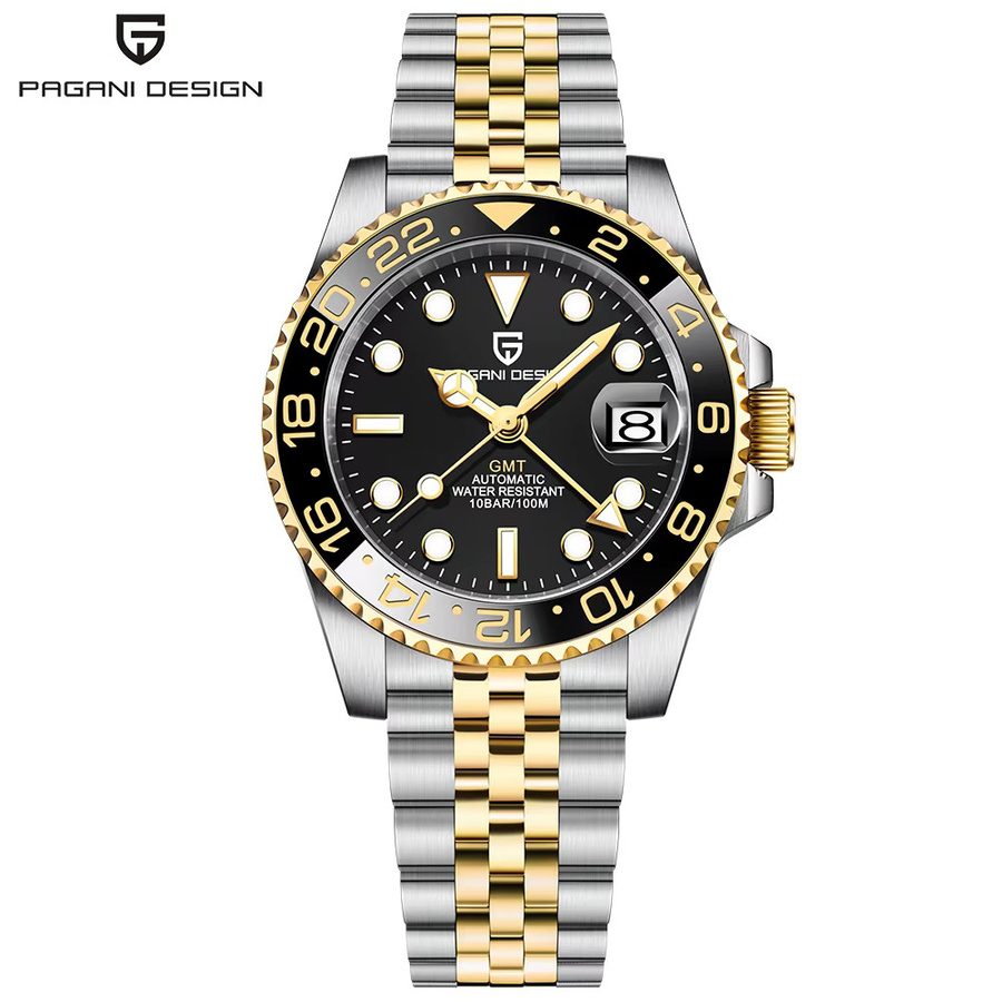 PAGANI DESIGN Armbanduhr, Automatik, GMT, Saphirglas, Keramik, 40 mm, Herren - Bild 7