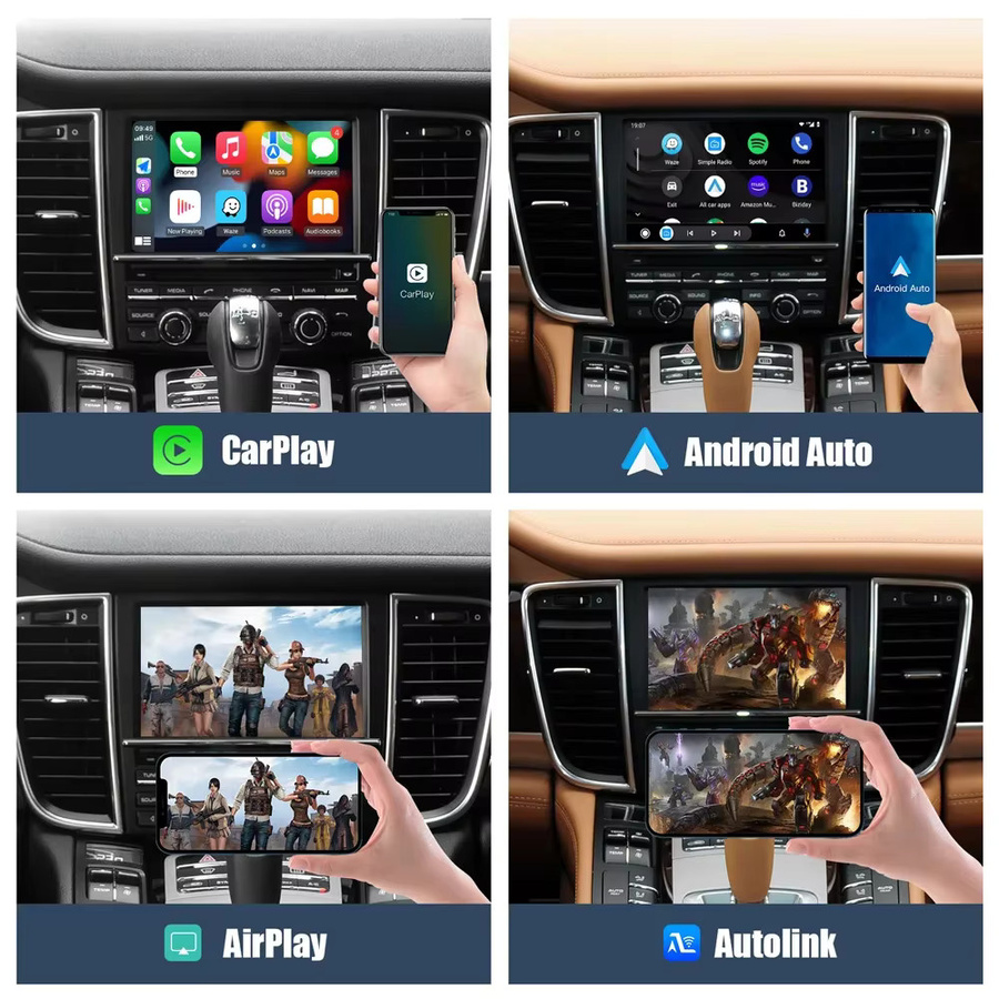 CARABC Drahtloses CarPlay und Android Auto Interface für Porsche PCM3.1 und PCM4.0 in Schwarz mit Wi-Fi und Bluetooth - Bild 5