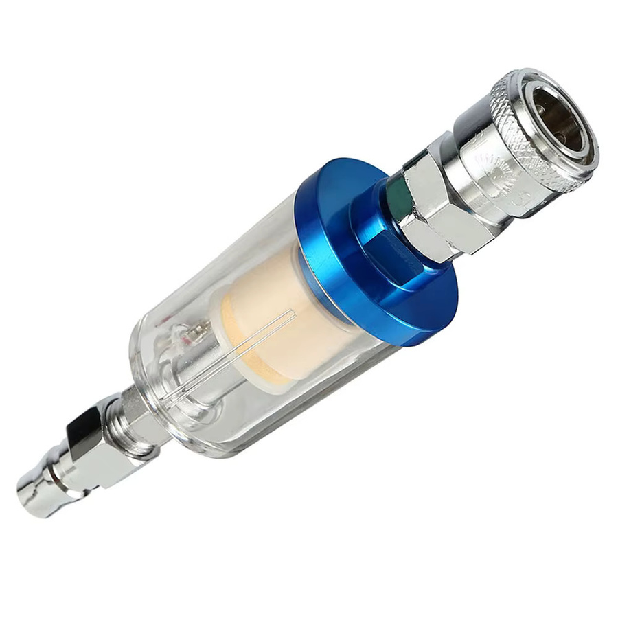 Luft-Öl-Wasser-Separator Filter Kit mit 1/4 Zoll Gewinde und transparentem Gehäuse für Luftkompressoren und Sprayer - Bild 3