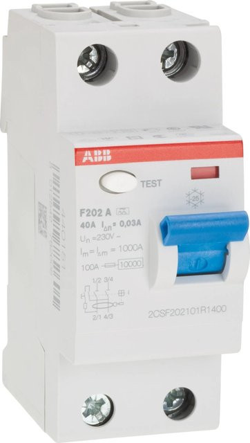 ABB FI-Schalter RCD 2-polig 40 A in Weiß - Bild 1