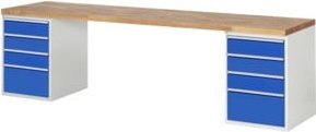Rau Werkbank Modell 7510 in Multicolour, B/T/H: 300 x 90 x 84 cm - Bild 1