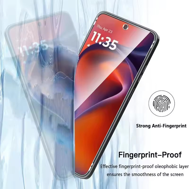 3er-Pack HD-Displayschutzfolie aus gehärtetem Glas für Motorola G53, G53J, G53Y, G60 5G, G54, G13 und G23 in Transparent - Bild 4