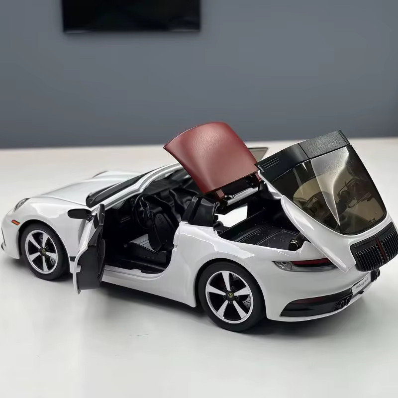TAKARA TOMY Porsche 911 Cabriolet Modell Sportwagen, 1:32 Maßstab, Weiß - Bild 2