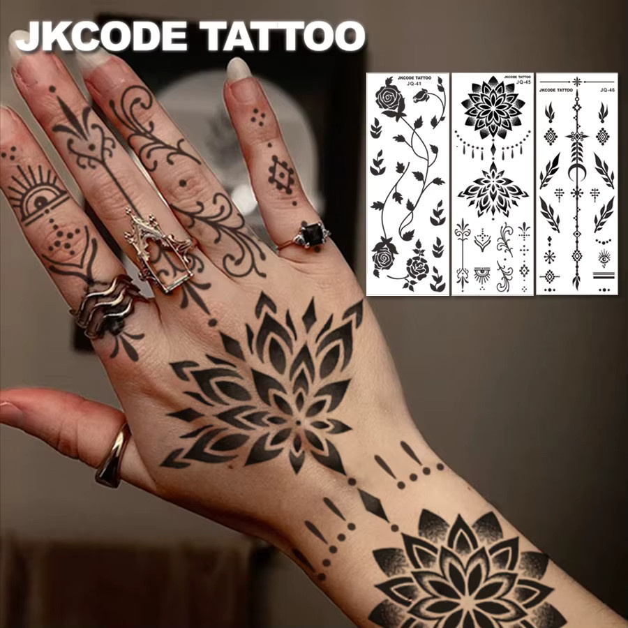 JKCODE TATTOO Henna Tattoo-Aufkleber, Damen - Bild 3