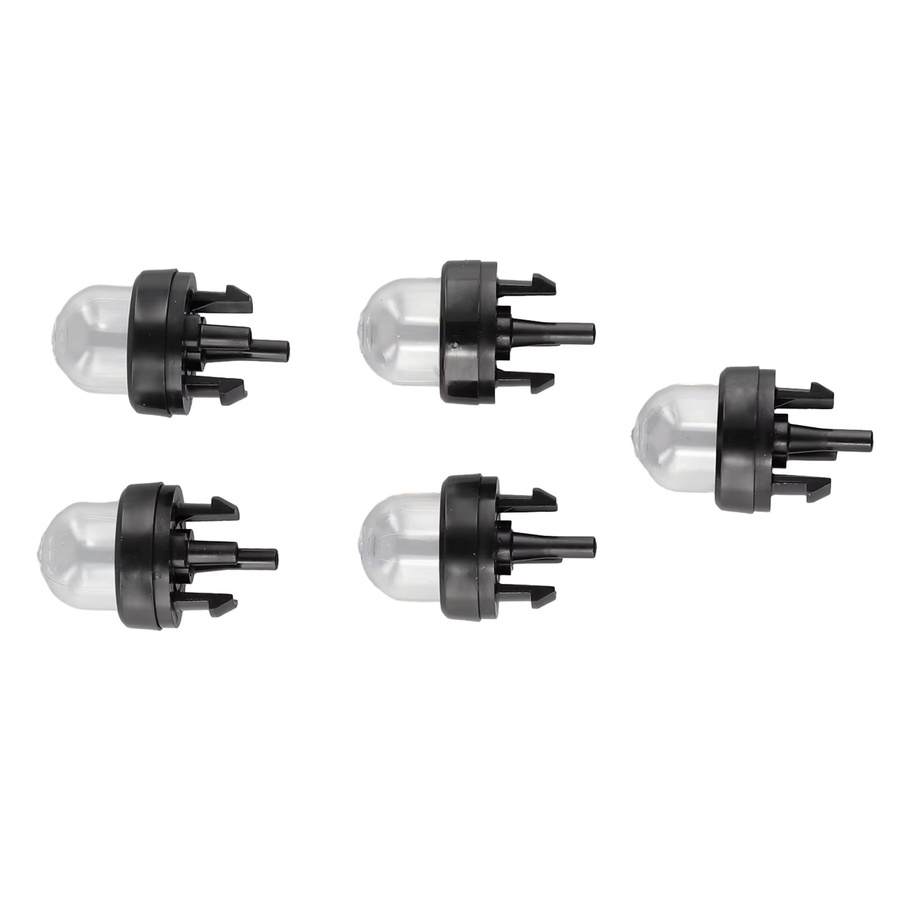 5er Set Kraftstoffpumpe Benzin-Primer Birne aus Kunststoff in Transparent für Ryobi und Stihl Kettensägen, Gebläse und Trimmer - Bild 2