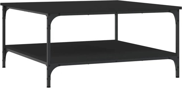 vidaXL Couchtisch Schwarz aus Holzwerkstoff und Eisen, B/T/H: 80 x 80 x 40 cm - Bild 1