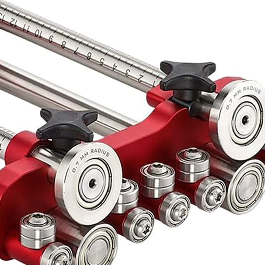 Meterk Tragbare 2-Stationen-Biegemaschine aus Metall für Blechrollen mit 0-100 Grad Biegebereich für 7 mm bis 180 mm - Bild 4
