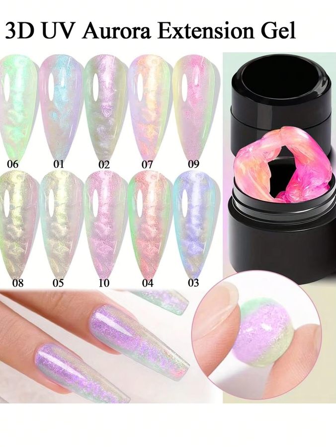 SJP Nageltips Gel, 5 ml, schimmernd - Bild 3