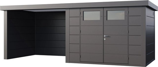 Telluria Gerätehaus Classico in Silberfarben, B/H/T: 602 x 219 x 258 cm - Bild 1