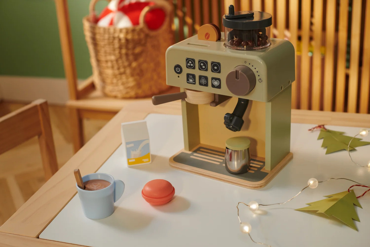 Lupilu Holz Küchenzubehör Kaffeeautomat, Zubehör, ab 3 Jahre - Bild 2