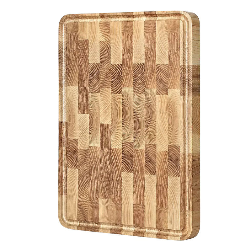 HEZHEN Schneidebrett aus Eschenholz, rechteckig, braun, B/T/H: 30,5 x 20,5 x 2,55 cm - Bild 7