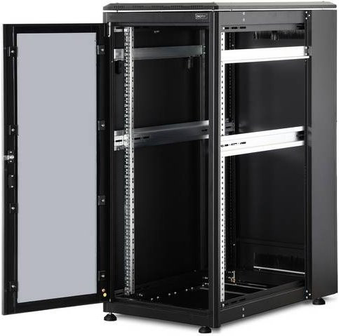 Digitus Netzwerkschrank Unique Serie 19 Zoll Schwarz B/T/H: 60 cm x 100 cm x 134,2 cm 26 HE - Bild 1