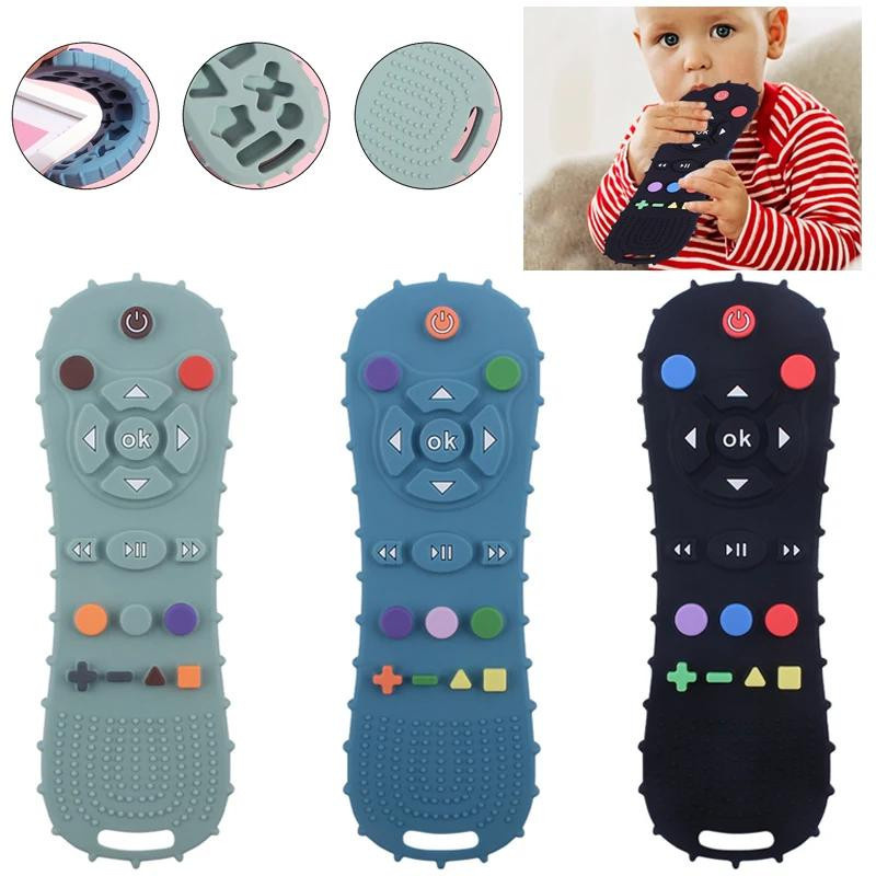 Yiran toy TV-Fernbedienung Beißring Sensorisches Spielzeug schwarz 0–6 Monate - Bild 2