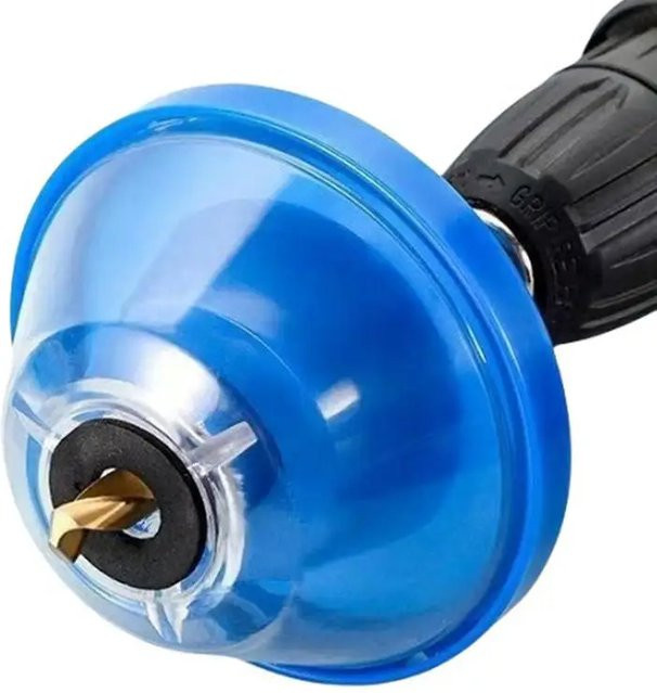 Verschleißfester Staubschutz für elektrische Bohrmaschinen und Bohrlöcher in Blau - Bild 1