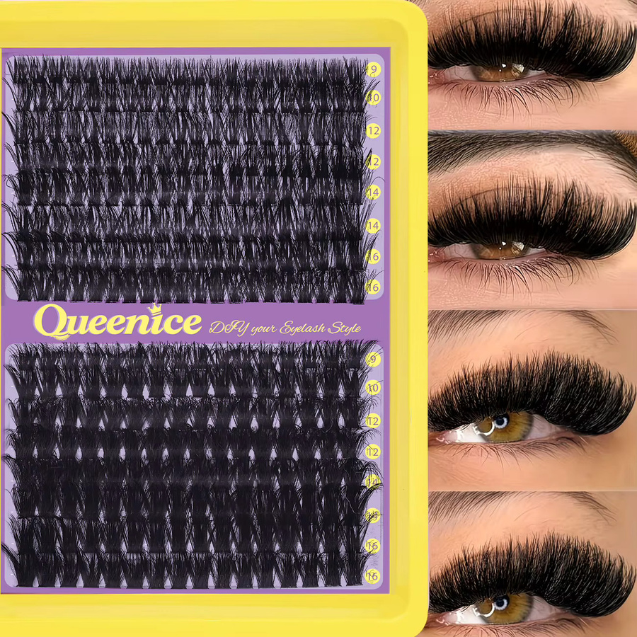 QUEENICE Wimpernbüschel Set, Black, Unisex - Bild 2