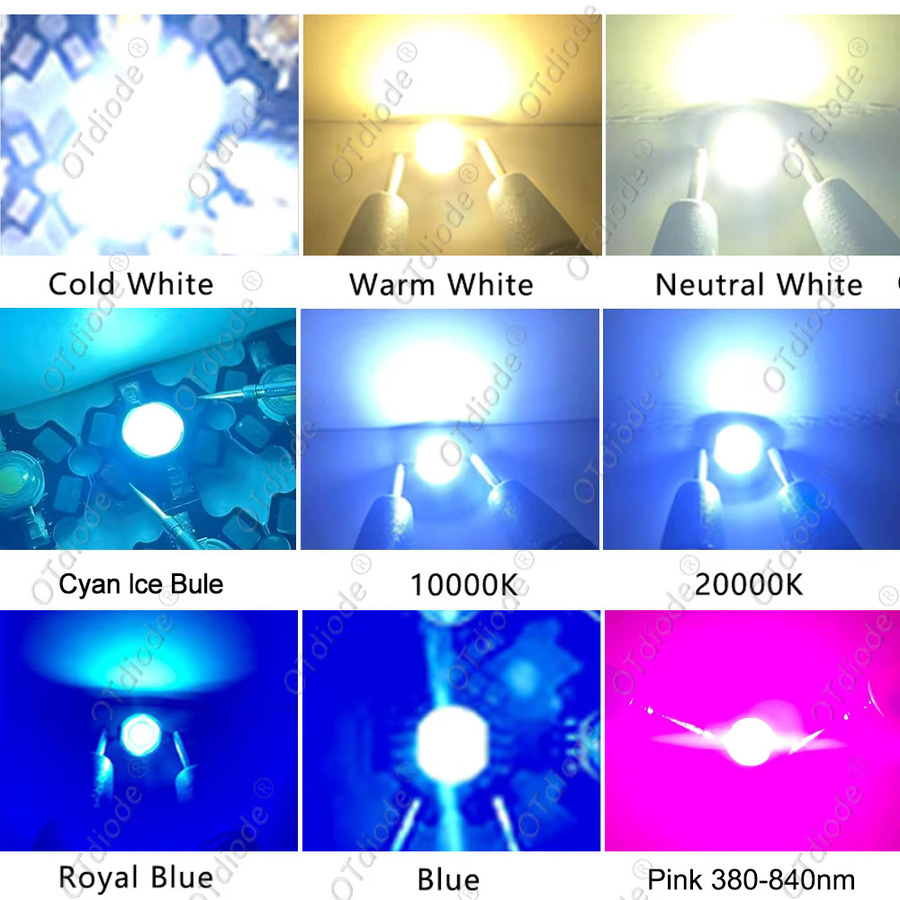 Hochleistungs LED COB Lampe Chip für DIY Scheinwerfer und Downlights, erhältlich in Weiß oder Blau, 1W bis 3W, 110-280LM - Bild 3