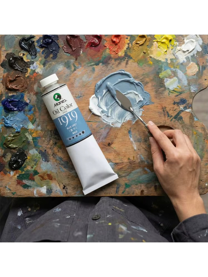 Marie's Premium Künstler-Ölfarbe Weiß, 170 ml Tube mit reichhaltigen Pigmenten für Leinwand, Stein, Keramik und Holz - Bild 6