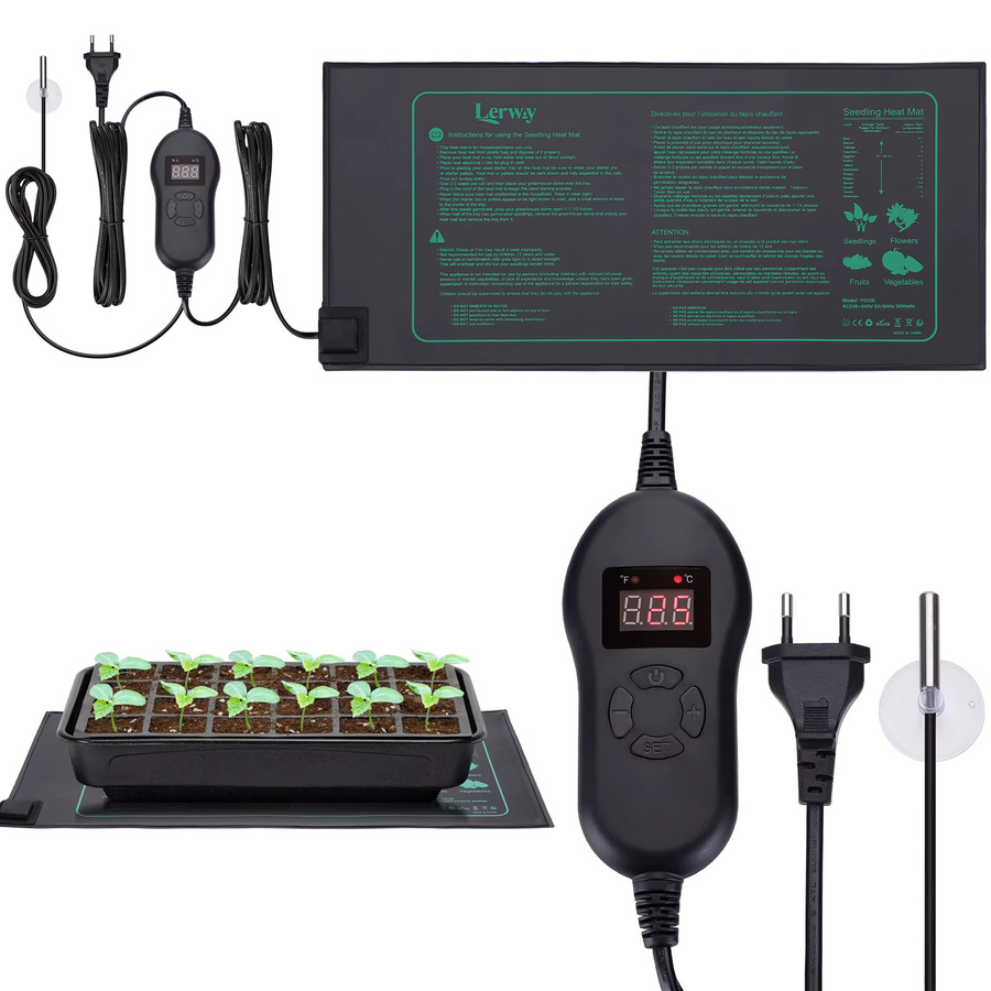 Lerway 30 W Pflanzenwachstums-Heizmatte mit Temperaturregler, IP67 wasserdichtes Heizkissen für Sämlinge und Aquarien - Bild 6