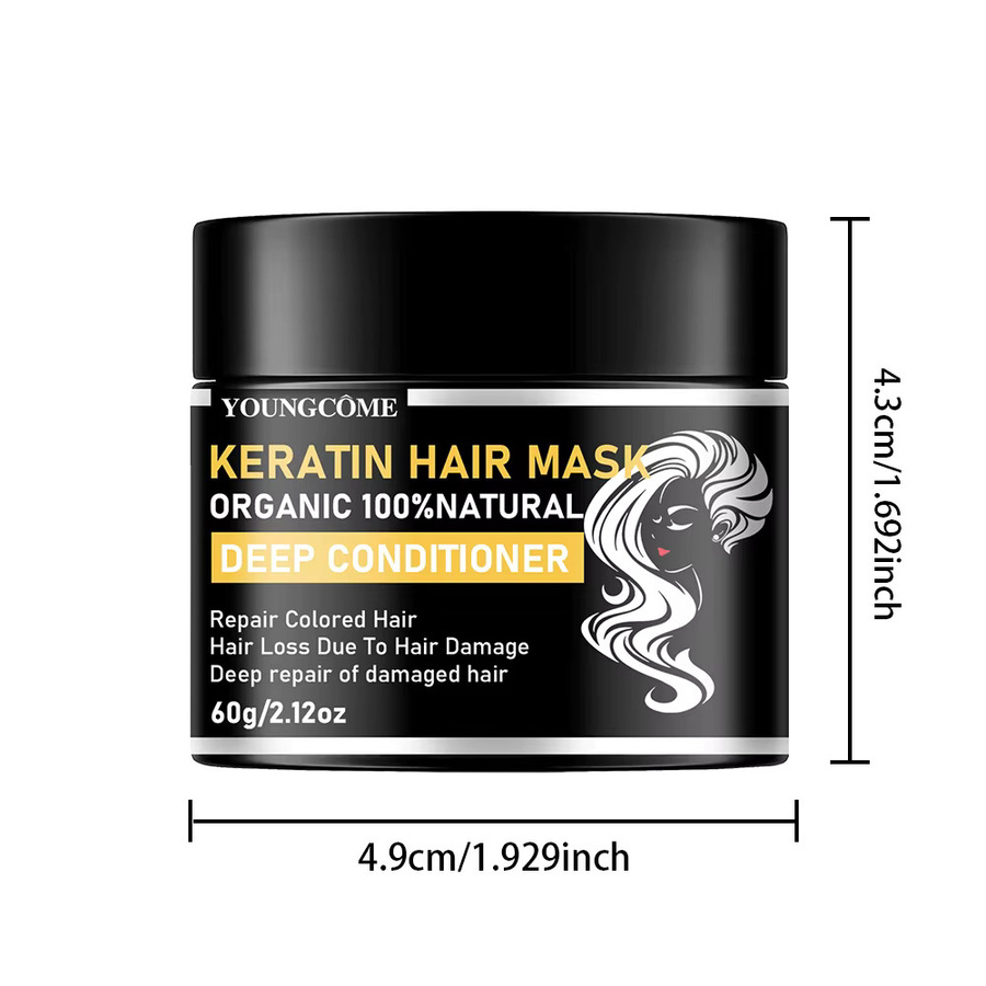 YOUNGCOME Keratin Haarmaske, trockenes Haar, Unisex - Bild 6