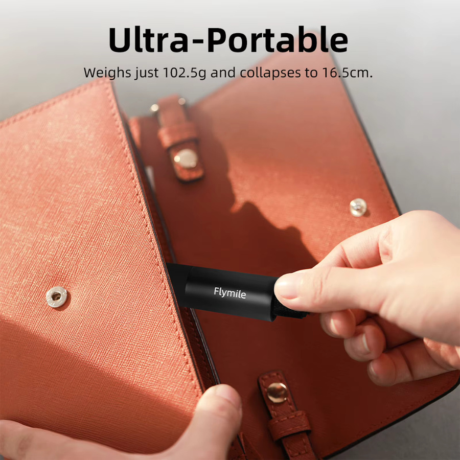 ALLOET Selfie-Stick aus Aluminiumlegierung mit verstellbarem Griff für Insta360 Go Ultra, X5 und Pocket 3 Actionkameras in Schwarz - Bild 4